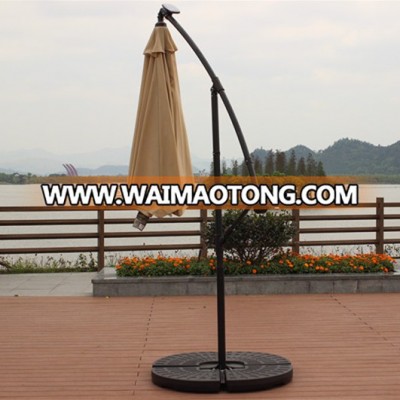 sell newest fan-shaped umbrella base 4 cantilever parasol water-fill base RLF-0009BS